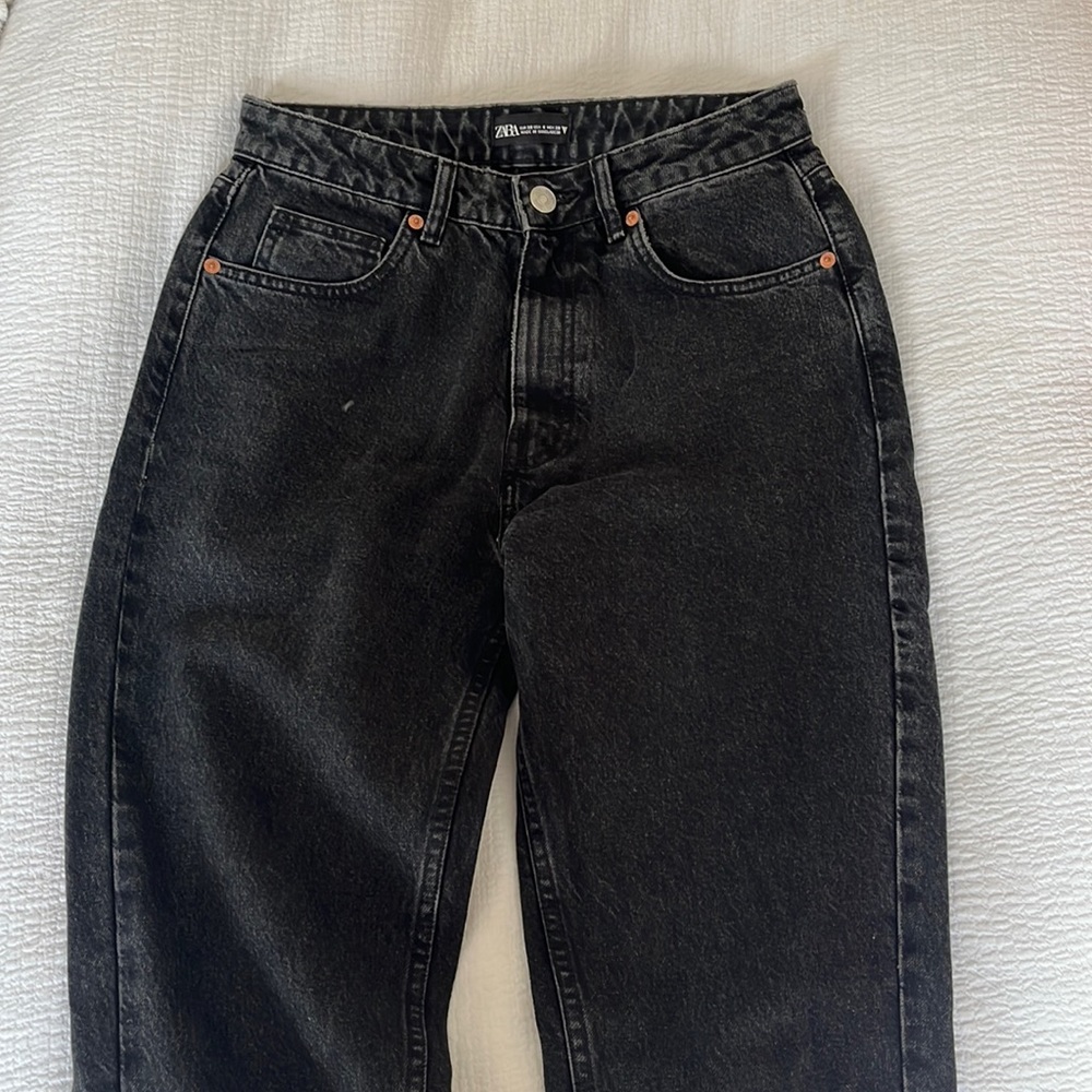 ZARA black mom jeans
